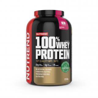 100% WHEY PROTEIN - malina, 2250 g - Nutrend