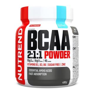 BCAA 2:1:1 POWDER, 400 g, modrá malina - Nutrend