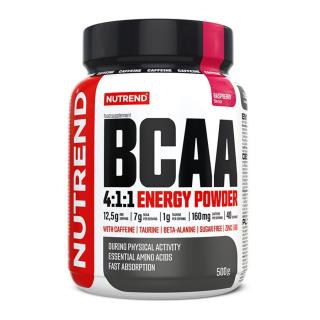 BCAA 4:1:1 ENERGY POWDER, 500 g, malina - Nutrend