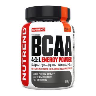 BCAA 4:1:1 ENERGY POWDER, 500 g, pomaranč - Nutrend