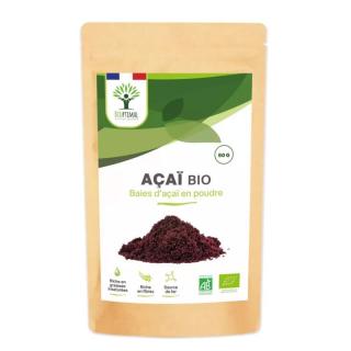 BIOPTIMAL Bio Acai - prášok - 50g (Superpotravina)