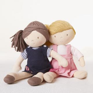 Bonikka Sweeties látková bábika Ruby – modré jeansové šaty