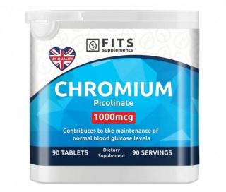Chróm 1000mg - 90 tabliet - Fits Supplements