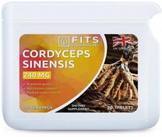 Cordyceps Sinensis 240mg - 60 tabliet - Fits Suplements (Bojuje proti zápalom, rakovine, zlepšuje vitalitu a libido)