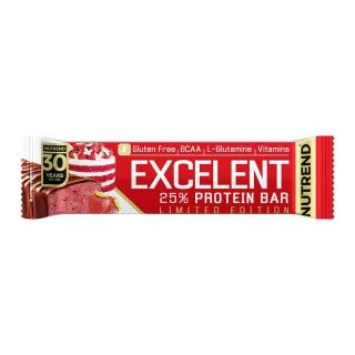 EXCELENT PROTEIN BAR, 85 g, jahodová torta