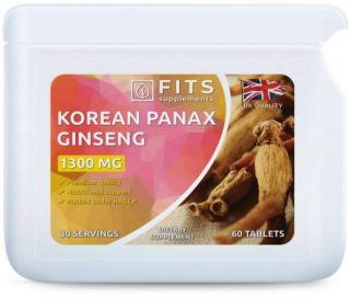 Korejský ženšen 1300mg Fits supplements - 60 tabliet