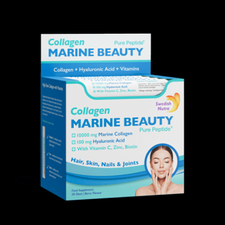 Marine Beauty-Sérum morského kolagénu a kyseliny hyalurónovej - (20x25ml) (20 dňová kúra - vyrobené vo Švédsku)