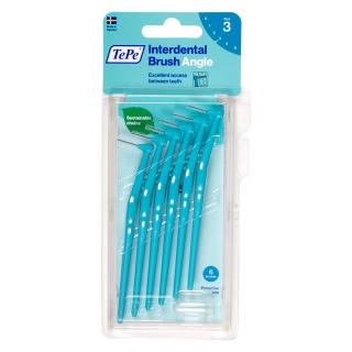 Medzizubné kefky TePe angle 0,6 mm, modré-blister 6ks