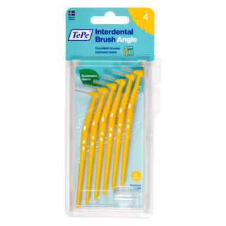 Medzizubné kefky TePe angle 0,7 mm, žlté-blister 6ks