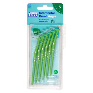 Medzizubné kefky TePe angle 0,8 mm, zelené-blister 6ks