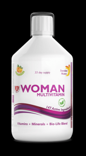 Multivitamín pre ženy Swedish Nutra (500ml) (33 dňová kúra - Vyrobené vo Švédsku)