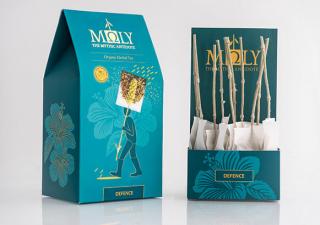Prémiový BIO bylinkový čaj MOLY Defence - 23g (Vyrobené a baléné v Grésku)