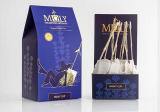 Prémiový BIO bylinkový čaj MOLY Night Cup - 20g (Vyrobené a baléné v Grésku)