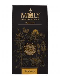 Prémiový BIO bylinkový čaj MOLY Rozmarín 50g (Vyrobené a baléné v Grésku)
