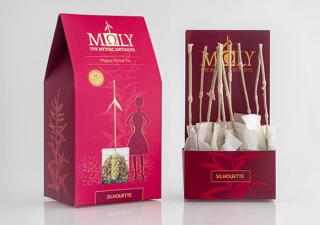 Prémiový BIO bylinkový čaj MOLY Silhoutte - 23g (Vyrobené a baléné v Grésku)