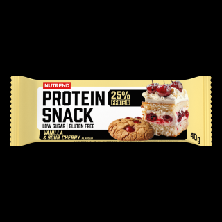 PROTEIN SNACK, 40 g, vanilka + višňa - Nutrend