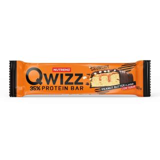 QWIZZ PROTEIN BAR, 60 g, arašidové maslo - Nutrend