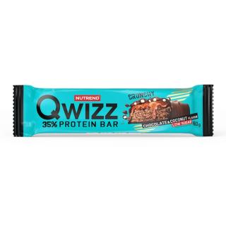 QWIZZ PROTEIN BAR, 60 g, čokoláda s kokosom - Nutrend