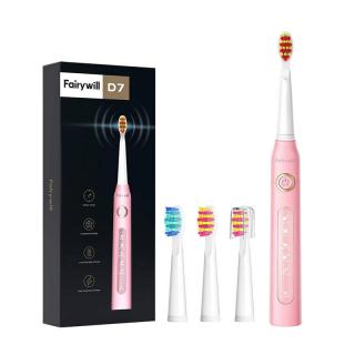 Sonická kefka Fairywill D7+4 hlavice-ružová (FW-507 )