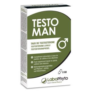 TestoMan - Zvýšenie hladiny testosterónu - LaboPhyto (60 kapsúl) (100% prírodný produkt - vyrobené vo Francúzsku)
