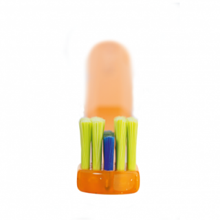 Zubná kefka CURAPROX CS 5460 Ultra Soft Ortho-oranžová (ortodontická zubná kefka pre používateľov fixného strojčeka)