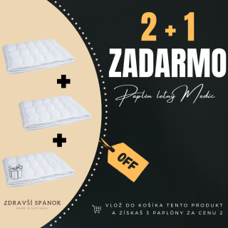 2 + 1 ZADARMO Paplón letný Medical 140x200 cm