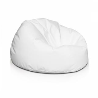 Sedací vak SAKWA L Ekokoža/Polyester: E01-Biela (Ekokoža)
