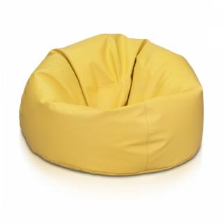Sedací vak SAKWA L Ekokoža/Polyester: E03- Oranžová svetlá(Ekokoža)