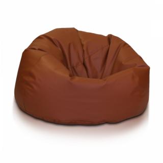 Sedací vak SAKWA L Ekokoža/Polyester: E12-Hnedá svetlá(Ekokoža)