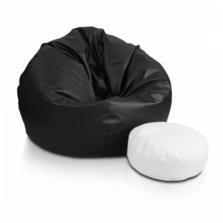 Sedací vak SAKWA L Ekokoža/Polyester: E14-Čierna(Ekokoža)