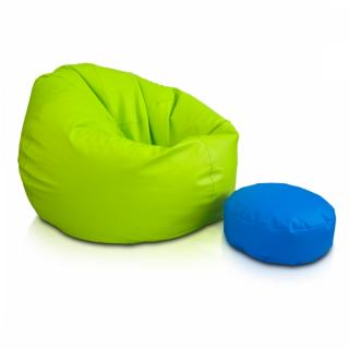 Sedací vak SAKWA L Ekokoža/Polyester: E16-Zelena oliva svetlá(Ekokoža)