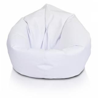 Sedací vak SAKWA L Ekokoža/Polyester: NC03-Biela(Polyester)