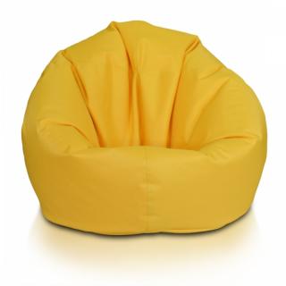 Sedací vak SAKWA L Ekokoža/Polyester: NC04-Oranžovo-žltá(Polyester)