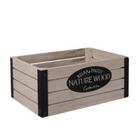 Bednička drevo / kov RUSTIC 26 x 16 x 11 cm