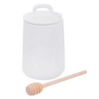 Dóza porcelánová na med + lyžička WHITE BASIC