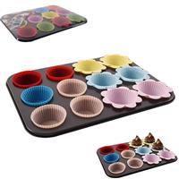 Forma muffiny 12 + silikónových košíčkov