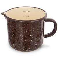 Hrnček smalt BROWN 12 cm