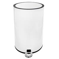 Kôš odpadkový kov / UH s pedálom WHITE 12 l