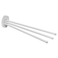 Vešiak na uteráky, 3-ramenný, 50 cm, biely
