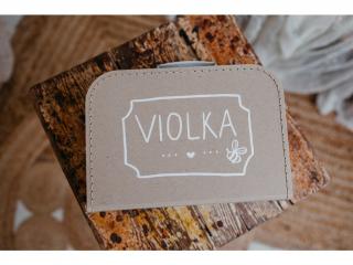 Detský kufrík s menom VZOR 1 Modrá, Čierna