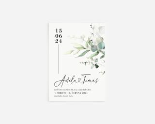 Svadobné oznámenie no.35 Obálka s vnitřním tiskem