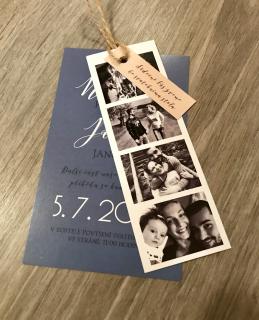 Svadobné oznámenie no.59 Extra textová verzia (Nestandardné texty, ďalšia jazyková verzia)