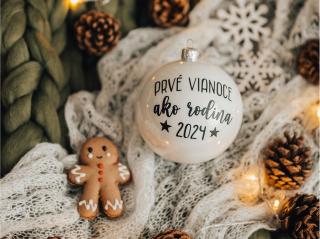 Vianočná guľa "Prvé Vianoce ako rodina"