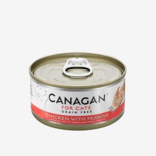 Canagan Cat kura a krevety - konzerva pre mačku 75 g
