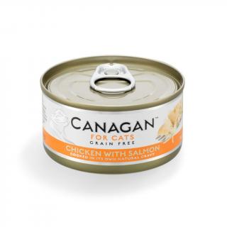 Canagan Cat kura a losos - konzerva pre mačku 75 g
