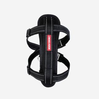 EZYDOG postroj CHEST PLATE HARNESS a bezpečnostný pás do auta - čierny Veľkosť: L