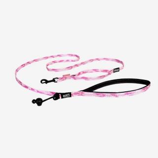 EZYDOG vodítko SOFT TRAINER LITE TRAFFIC CONTROL - 180 cm ružové camo
