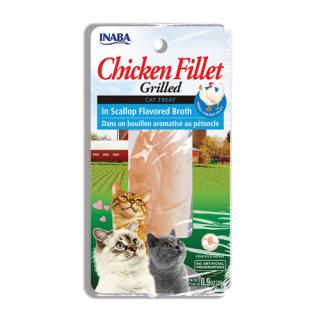 Inaba Churu Grilled cat Kura vo vývare z hrebenatky 15 g - pamlsok pre mačku