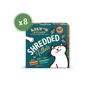 Lily's Kitchen Cat Shredded Fillets Tins Multipack 8x70g