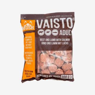 MUSH Vaisto® kompletné BARF menu hnedé (hovädzie - jahňa - losos) Hmotnosť: 0.8 kg